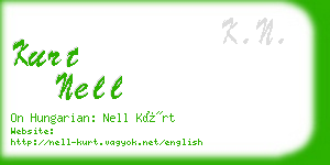 kurt nell business card